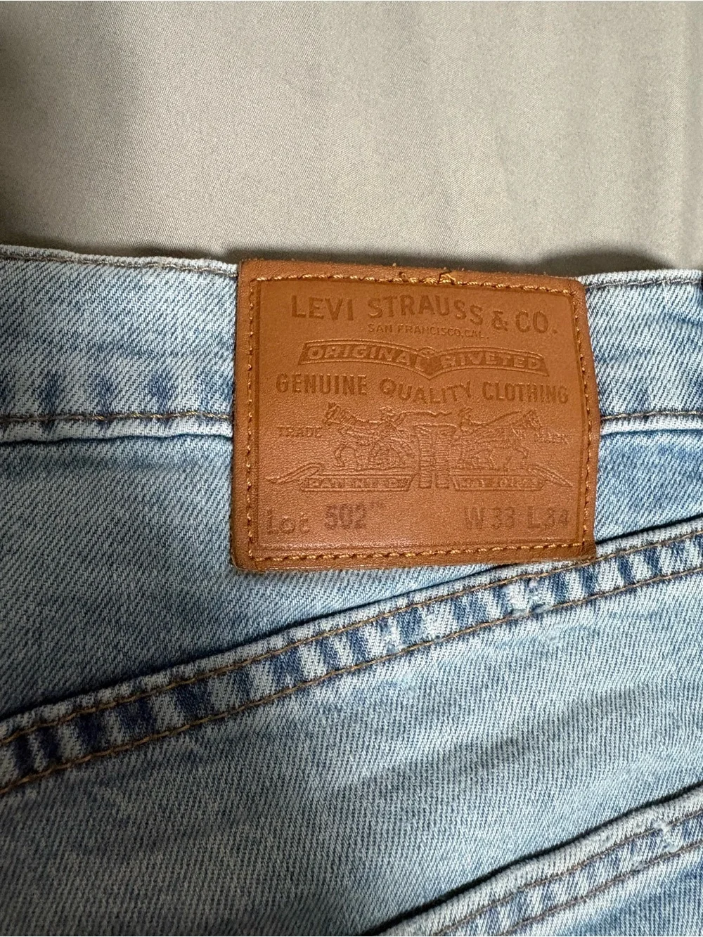 Levi's Light Wash Men's Straight Jeans